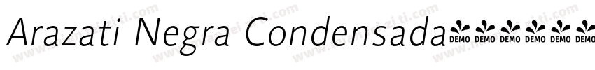 Arazati Negra Condensada字体转换